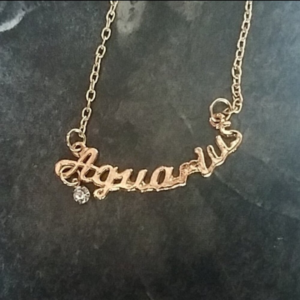 Aquarius Zodiac Necklace